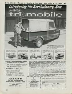 1959 Daihatsu Tri Mobile Handiwagon Tractor Pick-Up Original Vintage Print Ad - Picture 1 of 2