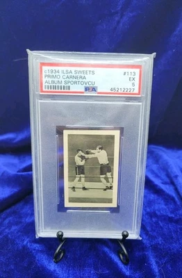 1934 Ilsa Sweets Album Sportovcu Primo Carnera #113 PSA 5 POP 1 None Higher - Image 1 of 3