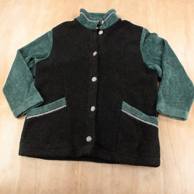 RED ROVER Colorblock Polar Abrigo Tareas Chaqueta MEDIANO De Colección Años 90 Hecho en EE. UU. Foto 1 de 4