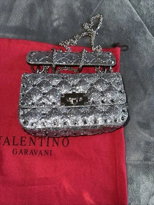 Valentino Garavani Sequins Mini Rock Stud Shoulder Bag - Image 1 of 4