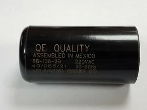 Condensador de arranque de bomba de motor 88-106-2B MFD uF 220-250VAC tapa de climatización - Imagen 1 de 2