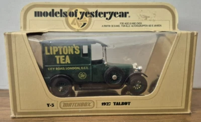 Y 5 1927 Talbot Liptons Tea Version 1  Models of Yesteryear Matchbox in I Box - Bild 1 von 2