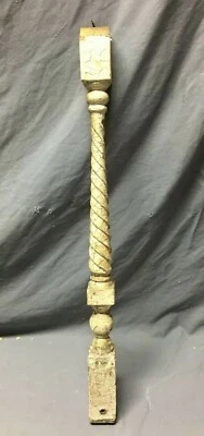 UM eixo antigo de madeira corda torcida chique chique chique carvalho antigo 445-25B - Imagem 1 de 4