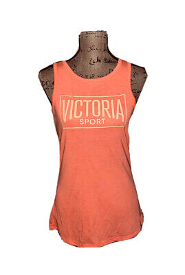 Victoria's Secret Sport Cage Back Strappy Tank Top Sz Small Orange • 18€