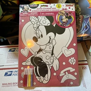 Hoja para colorear brillante con marcadores Disney Minnie Mouse 11 X 15 - Imagen 1 de 7