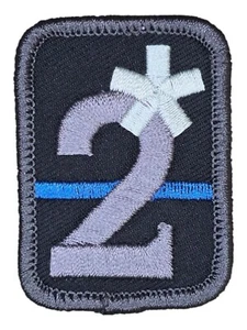 2* PARCHE MORAL GANCHO TÁCTICO DIVERTIDO LÍNEA AZUL DELGADA SWAT DOS CULOS A ARRIESGAR - Imagen 1 de 2