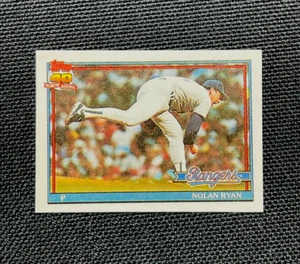 1991 Topps Cracker Jack S1 Mini Baseball - NOLAN RYAN #1 - TEXAS RANGERS - Picture 1 of 2