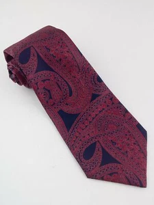 Jim Thompson Men's Necktie Red Paisley - Picture 1 of 3