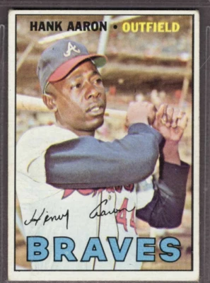 1967 Topps Set-Break #250 Hank Aaron en muy buen estado-en muy buen estado *Jaysace* Foto 1 de 2