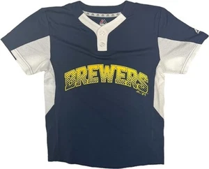 Milwaukee Brewers MLB Premier Eagle Cool Base Men's 2-Button Jersey SMALL - Picture 1 of 1