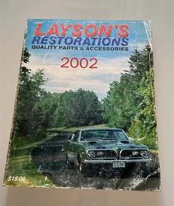 Catálogo de piezas y accesorios de calidad Layson’s Restaurations 2002 de colección 422 páginas Mopar - Imagen 1 de 19