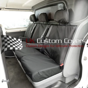 TOYOTA PROACE VAN (2025 ON) TAILORED & WATERPROOF REAR SEAT COVERS BLACK 422 - Picture 1 of 6