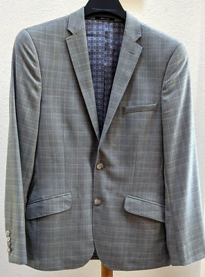 Blazer Penguin Munsingwear Para Hombre Gris Chaqueta a Cuadros Abrigo Deportivo 38R Lana Forrado LNC Foto 1 de 4