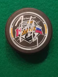 Tyler Seguin Signed Autographed Subway Series Puck JSA Certified - Picture 1 of 3
