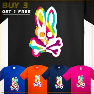 Happy Easter Day Bone Rabbit American Kids Casual TShirt Cool USA Funny New Gift - Picture 1 of 14