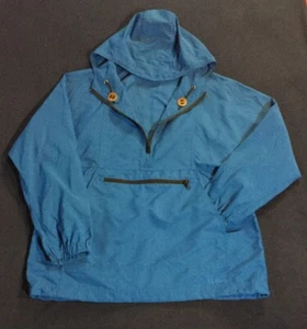 Vintage L L Bean Anorak Nylon Jacket Blue Mens Size Large Mint Condition - Picture 1 of 10