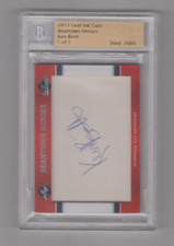 2011 Leaf Ink Cuts Beantown Heroes Ken Brett 1 of 1 Cut Signature Auto Red Sox 