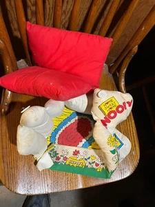 Vintage 1980 Tuch Snoopy House - Bild 1 von 2