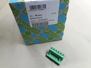 PHOENIX CONTACT 1754520 MSTB 2.5/6-ST PCB term. block - Picture 1 of 3