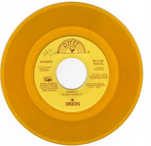 45RPM, ORION ' EBONY EYES / HONEY, YELLOW WAX ' M- ' ROCK - Picture 1 of 2