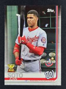 Juan Soto 2019 Topps Opening Day Image Variation SP SSP Rookie Cup 128 NATIONALS