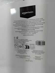 Privacy Screen for 22" Monitor Display Widescreen Computer Protect Your Data New - Picture 1 of 8