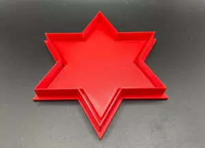 Lrg Christmas Star Biscuit Baking Clay Fondant or Cookie Cutter + Embosser 5.5in - Picture 1 of 3