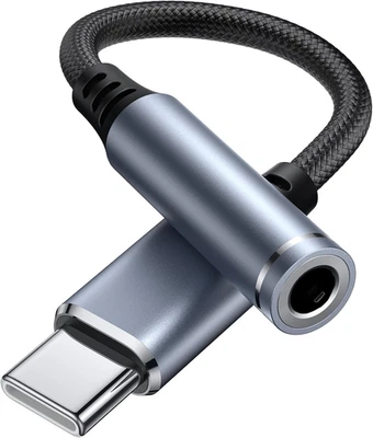 Adattatore Jack per Cuffie USB C a 3.5Mm, Adattatore Audio USB C a Cavo Dongle A - Immagine 1 di 4