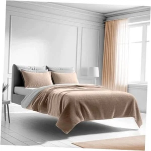  Bedspread Coverlet Set – Prestige Collection - Comforter Queen / Full Beige - Picture 1 of 8
