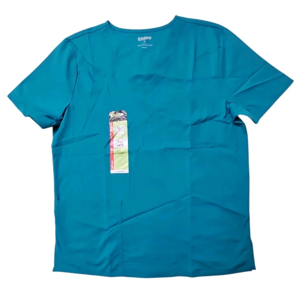 Scrubstar Women’s Size Small Active Scrub Top and Pant Set Teal Blue
