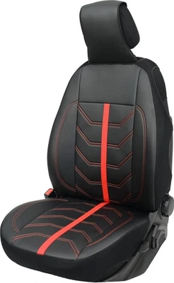 Car seat cushion seat mat single seat Pro comfort for VW Caddy black red car - Image 1 of 4