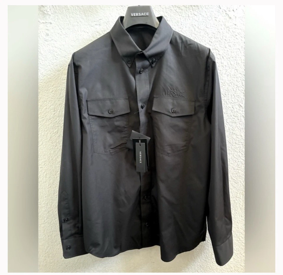 Sobrecamisa utilitaria de algodón Versace Foto 1 de 4
