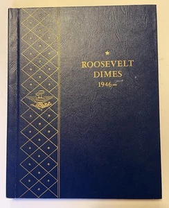 49 Roosevelt Dimes 1946-1971 Near Complete Set Whitman Book some Silver Coins - Picture 1 of 24