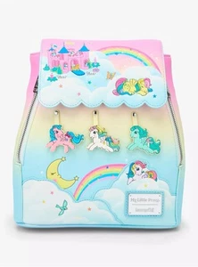 Mini Mochila Loungefly My Little Pony Dream Castle Equestria Rainbow Cloud ¡NUEVA CON ETIQUETAS! - Imagen 1 de 9