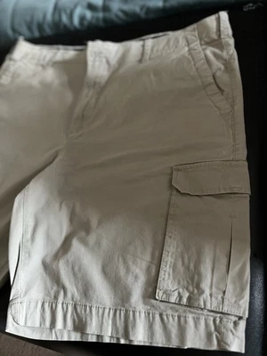 Pantalones Cortos Hombre Caqui Desteñido Glory Carga con Múltiples Bolsillos - Talla 32 Foto 1 de 4