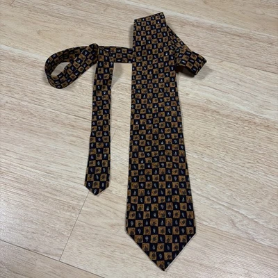 Cocktail Collection Tie Tan Blue Tequila As Seen Under The Microscope 56"x3.75" - Image 1 of 4