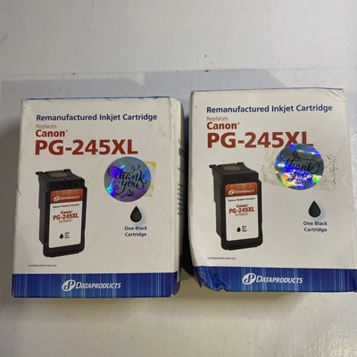 (2) Ink Cartridge-Dataproducts Canon Compatible PG-245XL Black Reman Lot - Image 1 of 4