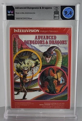 Advanced Dungeons & Dragons - Intellivision 1982 - Graded WATA 9.4 A++ SEALED - Image 1 of 2