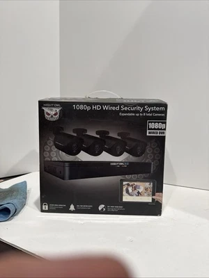 Night Owl 4 cámaras 1 TB 8 canales sistema de seguridad con cable - negro Foto 1 de 4