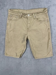 Levis Shorts Mens 30 Tan Denim 508 Jorts Outdoor Workwear 10” Inseam Flaw** - Picture 1 of 9