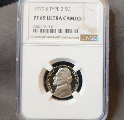 1979-S Type 2 Jefferson Nickel NGC PF69 ULTRA CAMEO - Image 1 of 4