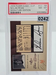 2004 Fleer Classic Clippings Nolan Ryan AUTO #CC-NR 39/50  NEW YORK METS - Picture 1 of 4