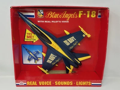 Funrise Blue Angels F-18, 14"x10" Toy Airplane w/ Sounds, Lights NEEDS BATTERIES - Image 1 of 4