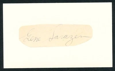 1932 GENE SARAZEN Golfer VINTAGE Autograph, Beautiful! - Image 1 of 3