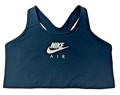 NEW! Nike [1X] AIR Women's High Support Sports/Yoga Bra-Black/Silver DM1833-010 - Image 1 of 2