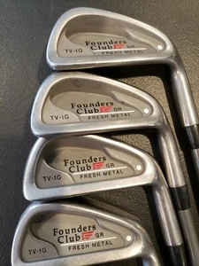 Founders Club Fresh Metal Irons 3-9 Set  White Dot  Graphite & Steel Shafts  RH - Picture 1 of 12