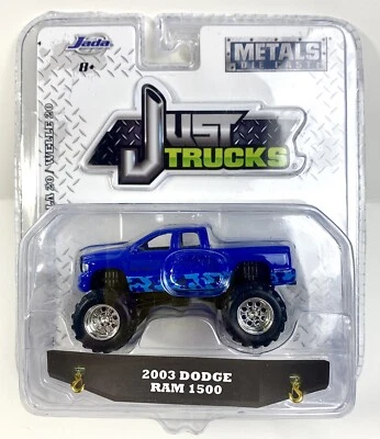 Jada Metals Diecast Just Trucks 2003 Dodge Ram 1500 Blue 1:64 - Image 1 of 3