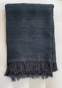Restoration Hardware SETA RAW SILK Throw 50” X 70” ~Twilight~ Sold Out NWT - Picture 1 of 6