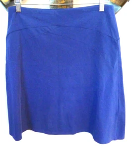Patagonia Vitaliti A-Line Skirt Royal Blue M Organic Cotton Pull On Stretch Hike - Picture 1 of 4