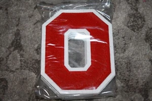 Vintage School Letterman Varsity chenille Letter O ZERO Sports sew patch RED - Picture 1 of 1